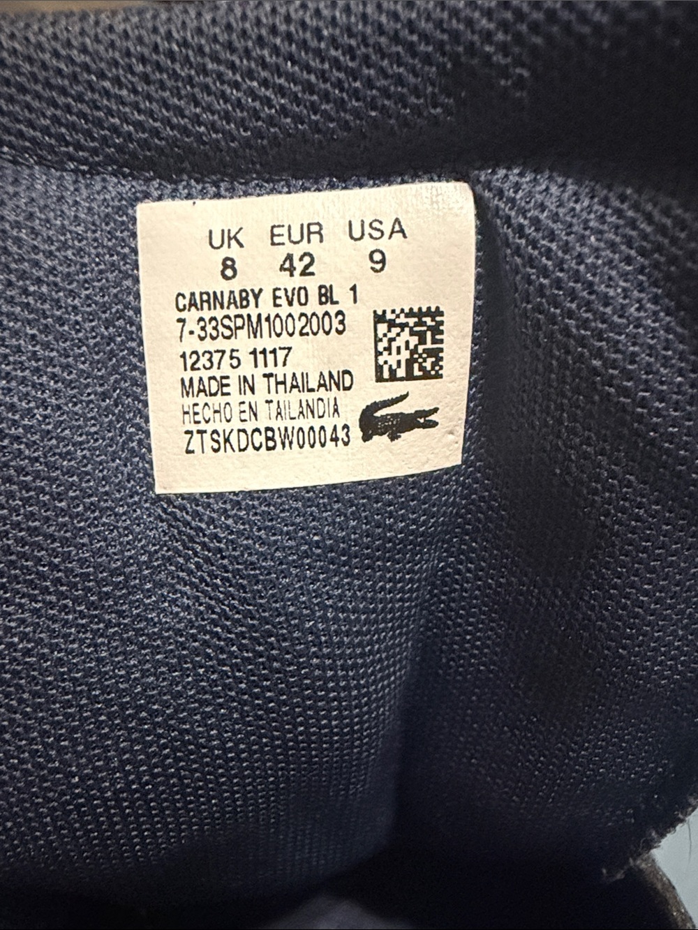 Lacoste Men's Navy Leather Sneakers with White Sole - Picture 3 of 12